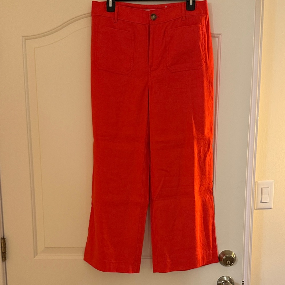 LOFT Red Boot Cut Pants